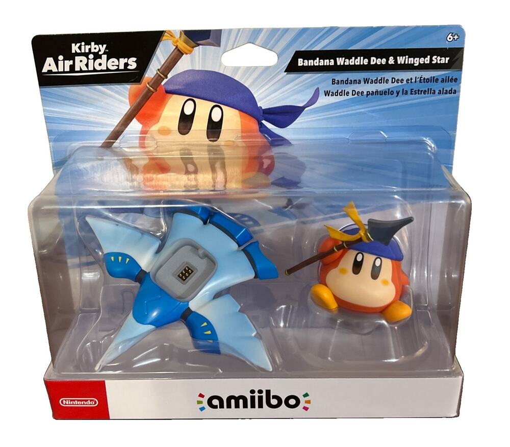 Nintendo Kirby Air Riders amiibo Bandana Waddle Dee & Winged Star New & Sealed
